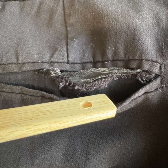 Dalia Collection Womens Flat Front Straight Leg Stretch Dress Pants Black Sz 12P - Picture 14 of 16